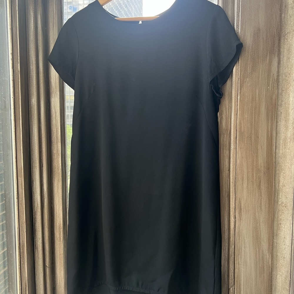 Cuyana Black Silk Dress